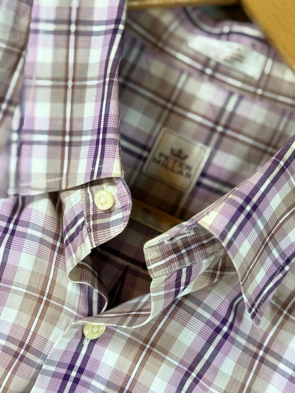 Peter Millar Large Plaid Button Down Shirt